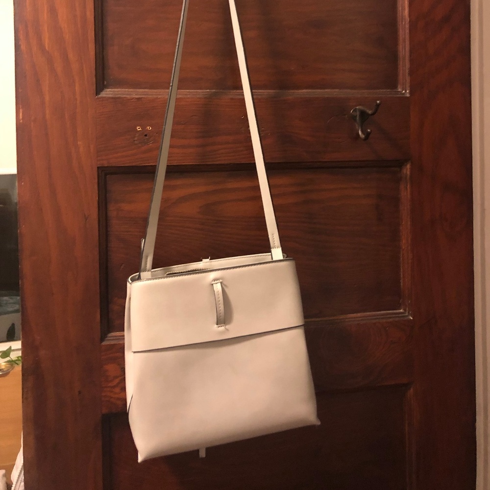 light blue/ gray bag